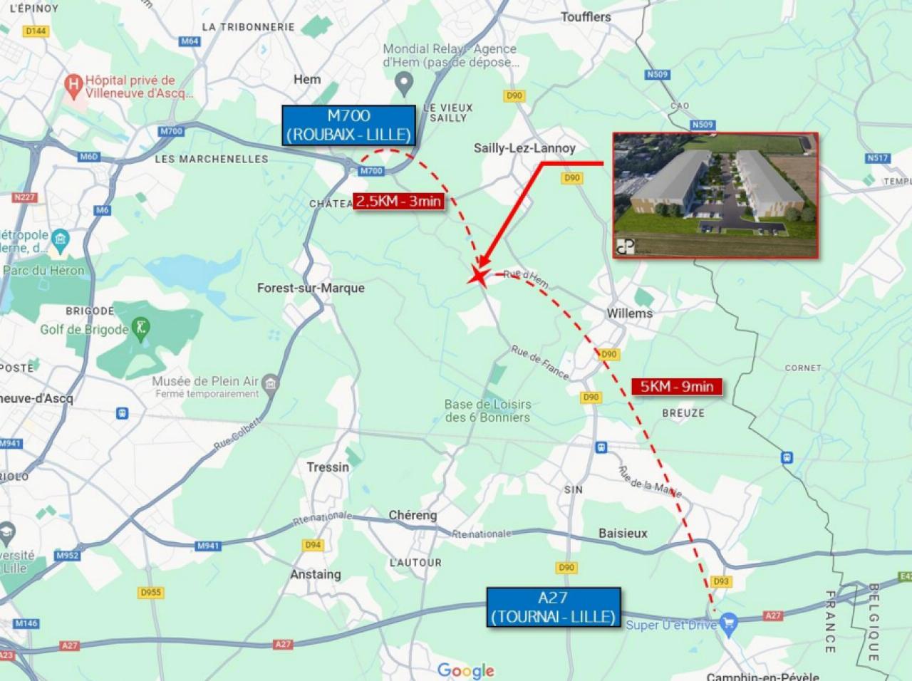 Local d'activité Willems 7309m² Location local d'activité Willems Nord OLACT2423648 12